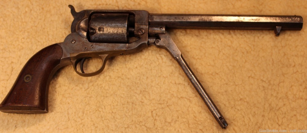 Whitney .36 Caliber Navy US Civil War Revolver, Cartouche, 2nd Model 1862 -img-7