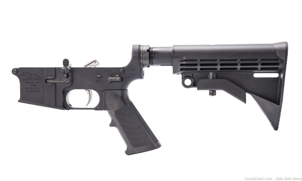 NEW Anderson AR-15 Complete Lower w/6-Position M4 CAR Stock, AM15,AR-15-img-0