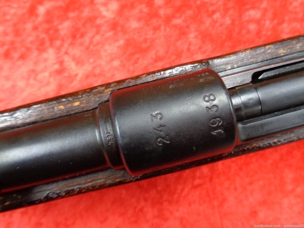 1938 German Mauser K98 8mm Germany World War WWII Waffen Mark 2 WE TRADE-img-23
