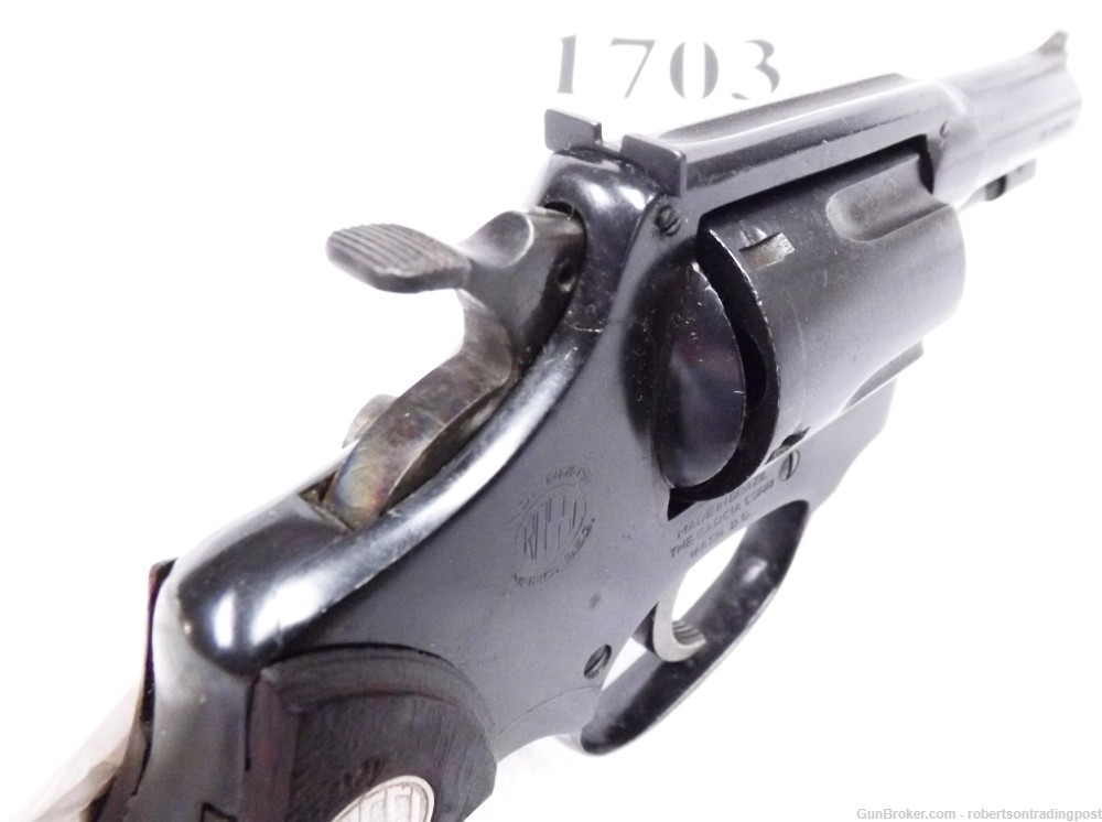Rossi Garcia .38 Revolver 68 Blue Cut Snub 2” 1974 VG Wood Grips CA C&R OK -img-2