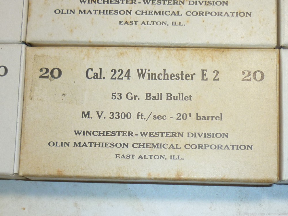 20rd - 5.56 EXPERIMENTAL  PROTOTYPE - .224 WINCHESTER E2 .223 1958 E 2 LMR-img-3