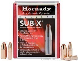 Hornady .308" 190gr Soft Point Sub-X Bullets (100)------------E-img-0