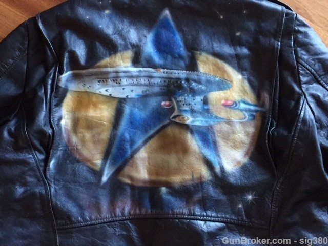Star Trek Cooper Leather Jacket Artist Karen Pain-img-2