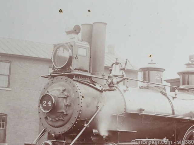 1896 T.P.& W. RAILROAD DOUBLE BOILER PHOTO-img-2