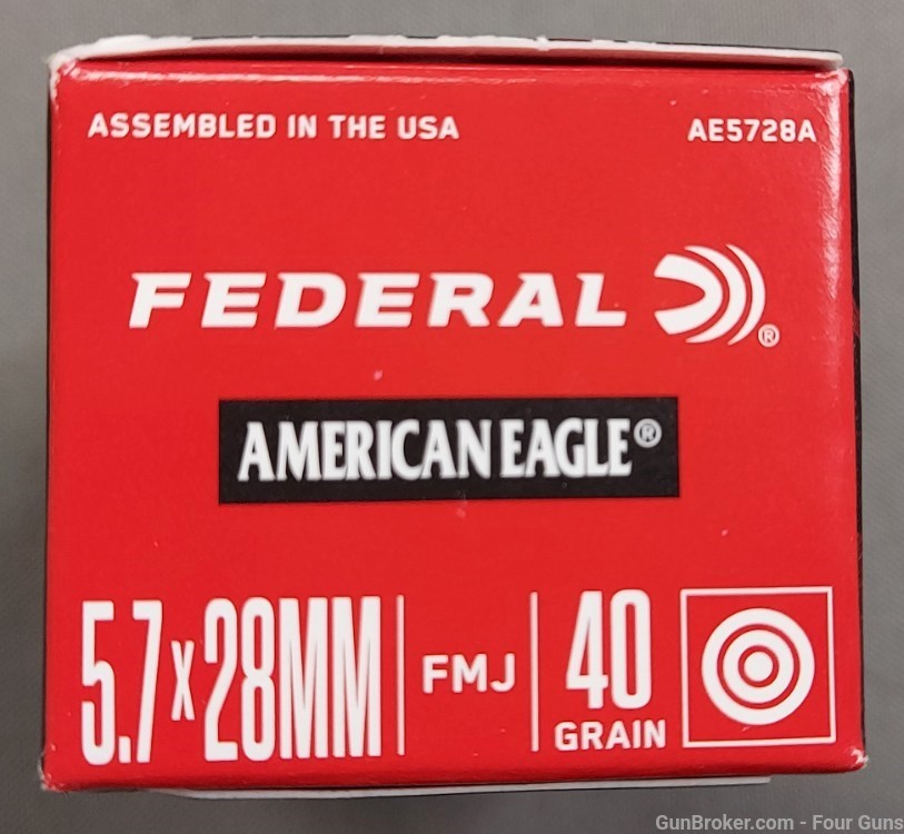 Federal American Eagle 5.7x28mm 40GR FMJ AE5728A-img-1