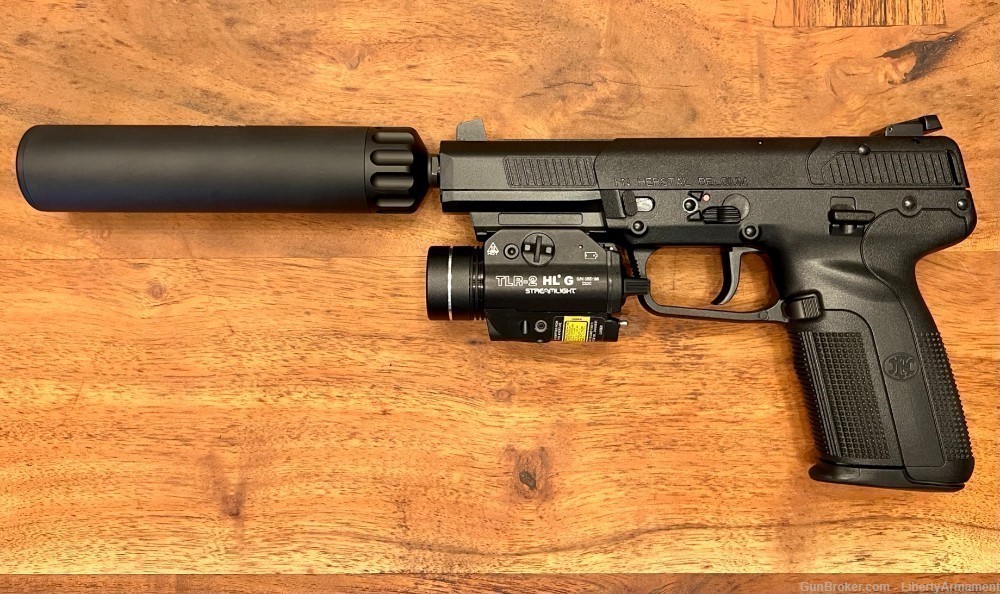 B&T FN Five SeveN Suppressor 5.7x28mm 5.7 Handgun Suppressor Silencer Rare-img-1