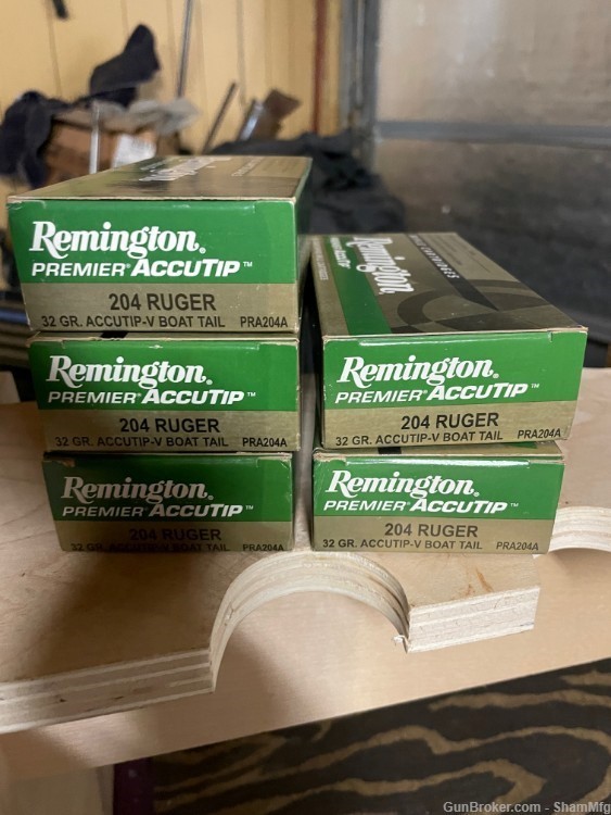 5 boxes 204 Ruger -img-0