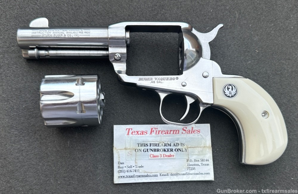 Rare Ruger Old Model Vaquero Sheriff's .45 LC, 3 ¾” Barrel, Made in 2003-img-28
