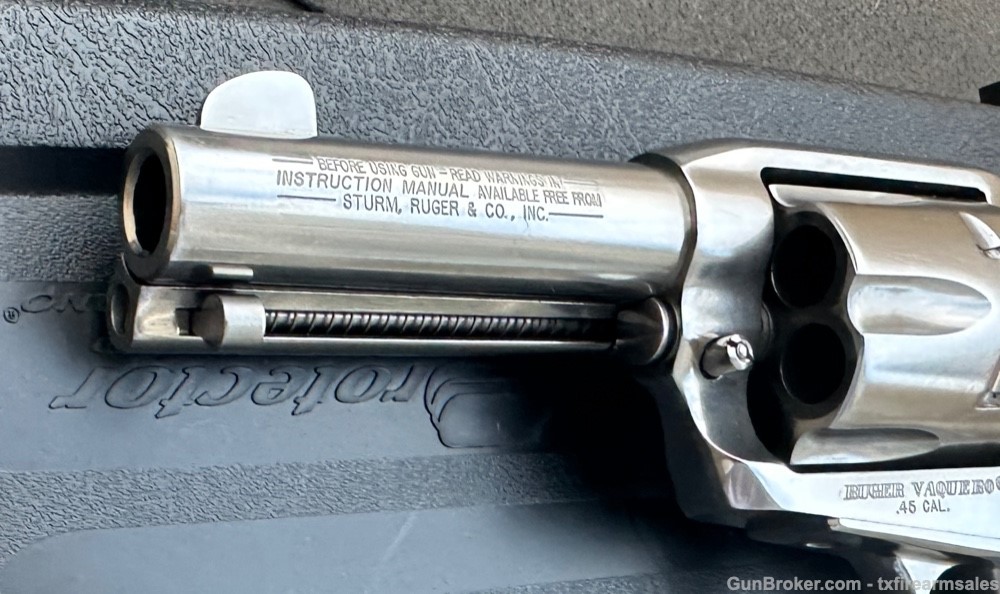 Rare Ruger Old Model Vaquero Sheriff's .45 LC, 3 ¾” Barrel, Made in 2003-img-7