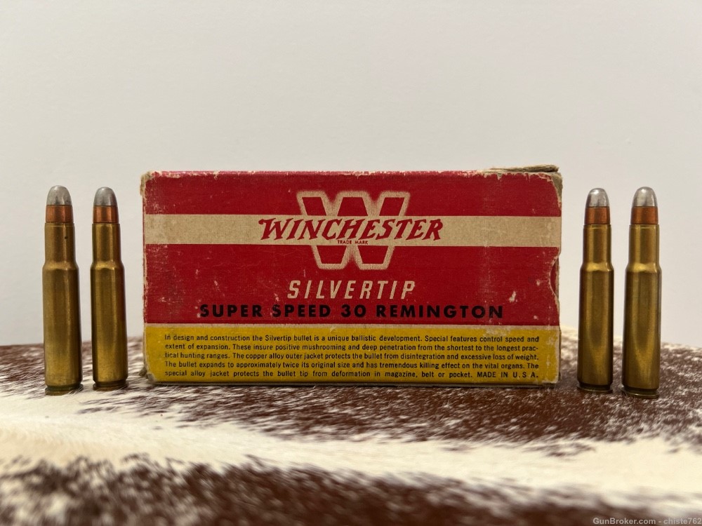 SCARCE - Full 20-Round Box of 30 Remington - Winchester Silvertip 170gr-img-0