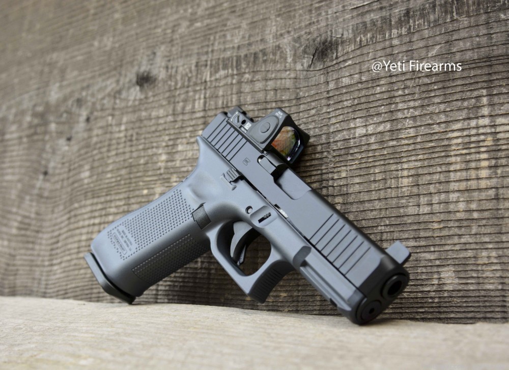 Glock 45 MOS 9mm W/ Glock Gray Cerakote CHPWS V4 RMR RM06 3.25 No CC Fee -img-1