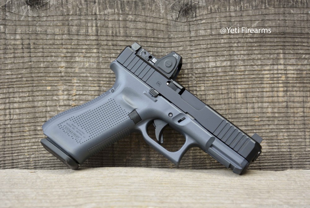 Glock 45 MOS 9mm W/ Glock Gray Cerakote CHPWS V4 RMR RM06 3.25 No CC Fee -img-3