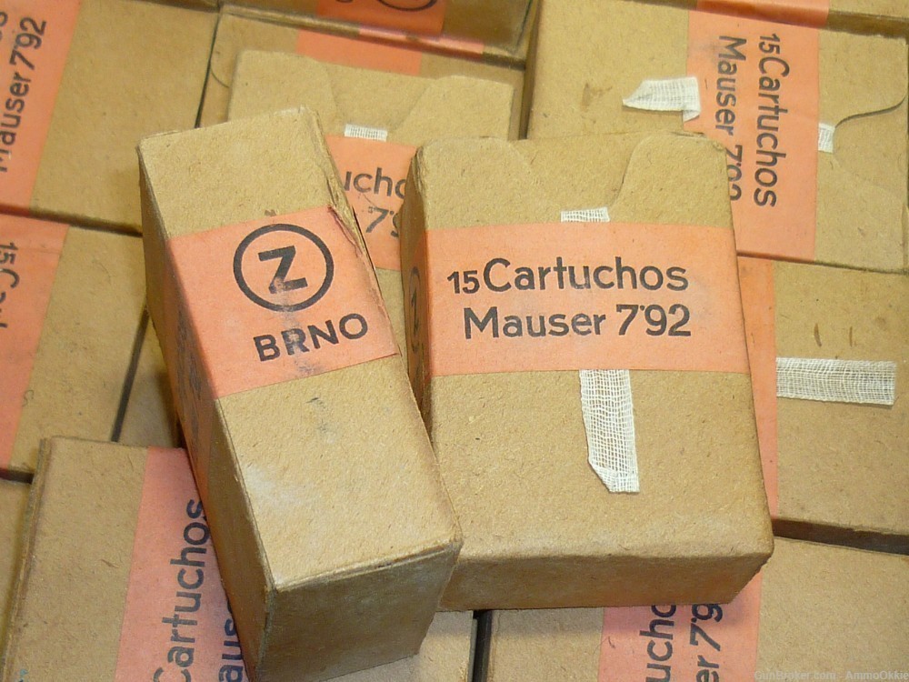 15rd - 1936 PREWAR CZECH - 3 clips SEALED FULL BOX - 8x57 8mm Mauser BRNO Z-img-1