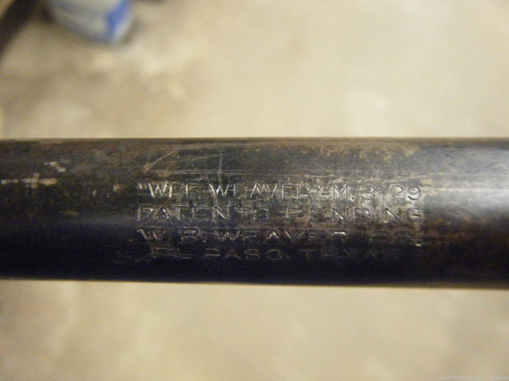 Wee Weaver 3/4" tube vintage rifle scope for parts or repair-img-1