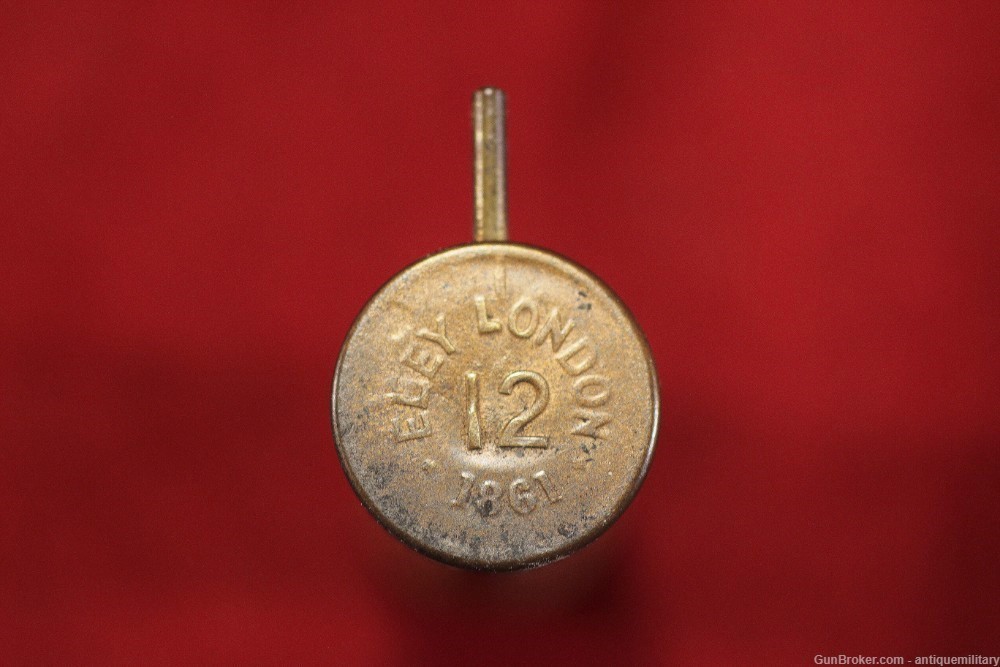 1861 Dated Eley London 12 Gage Pinfire Shotgun Shell - Loaded-img-2