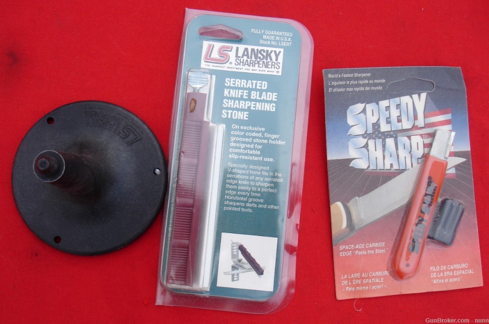 Knife Sharpening Gear/Tools, Lansky/Speedy Sharp/Smith Whetstones  JM-img-0
