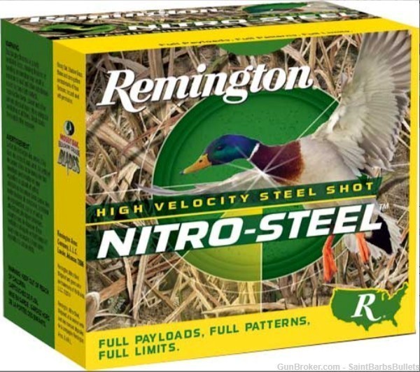 Remington Nitro-Steel 12 Gauge 3" #2 1450 fps 1 1/4oz - 25 Rounds-img-0