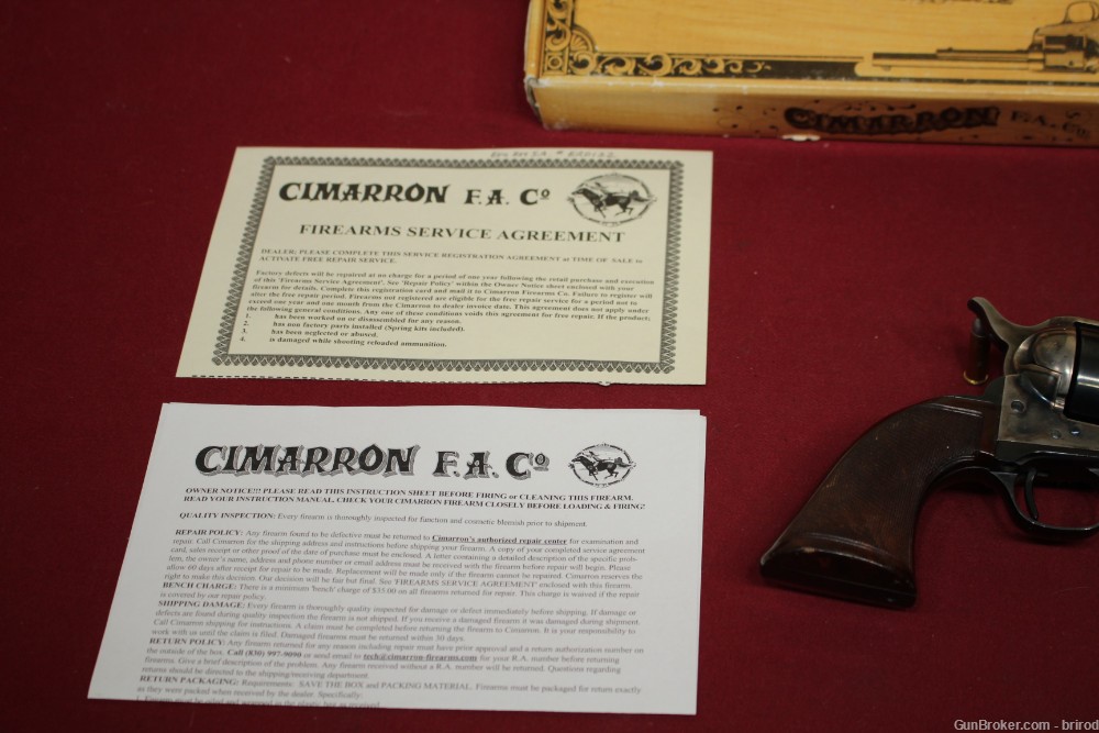  Cimarron Evil Roy .45LC Revolver Set - 5.5" Barrel - Sequential Serial #'s-img-1