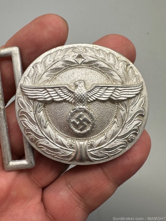 WW2 German Customs Officer Belt Buckle Uniform rare-img-1