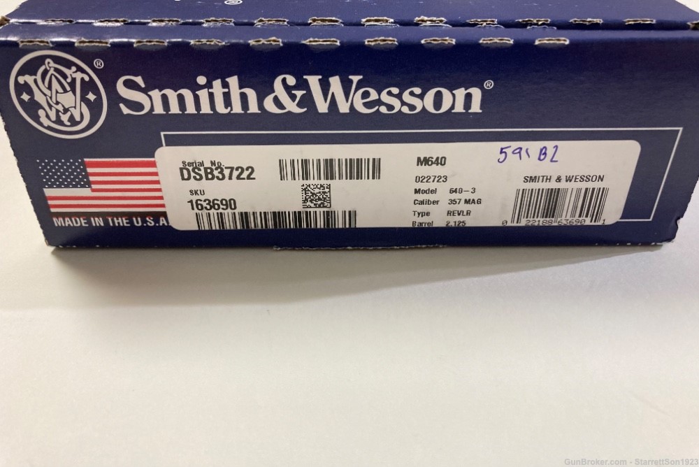 SMITH & WESSON 640 .357MAG 2-1/8" 5-SHOT REVOLVER SKU: 163690 FNIB-img-12