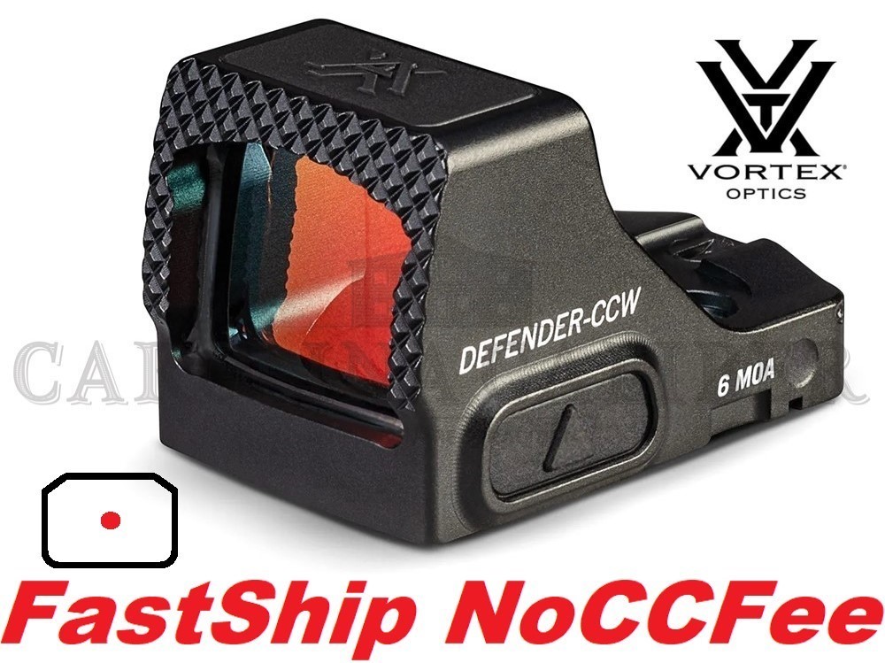 VORTEX DEFENDER-CCW 6MOA RED DOT RDS DFCCW-MRD6-img-0