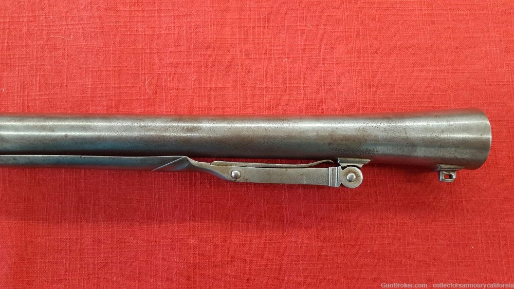 English Flintlock Steel Barrel Blunderbuss Carbine With Spring Bayonet-img-16