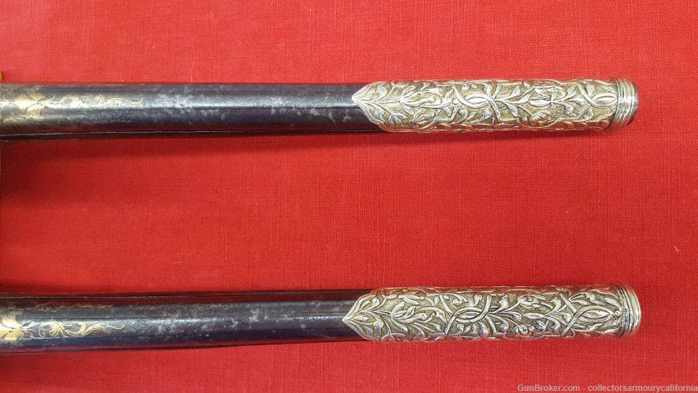 Splendid Pair Of Gold & Silver Highly Embellished Ottoman Flintlock Pistols-img-22