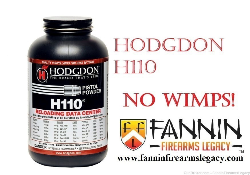 Hodgdon H110 Powder Spherical Powder That Screams No Wimps, Please!-img-0