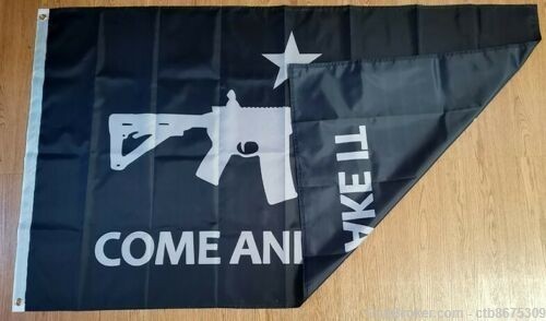 AR15 "Come And Take It" Flag 3ftx5ft-img-2