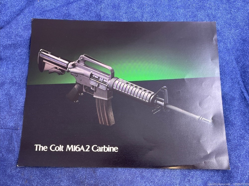 1984 Colt M16A2 Carbine Brochure Sheet A252-img-0