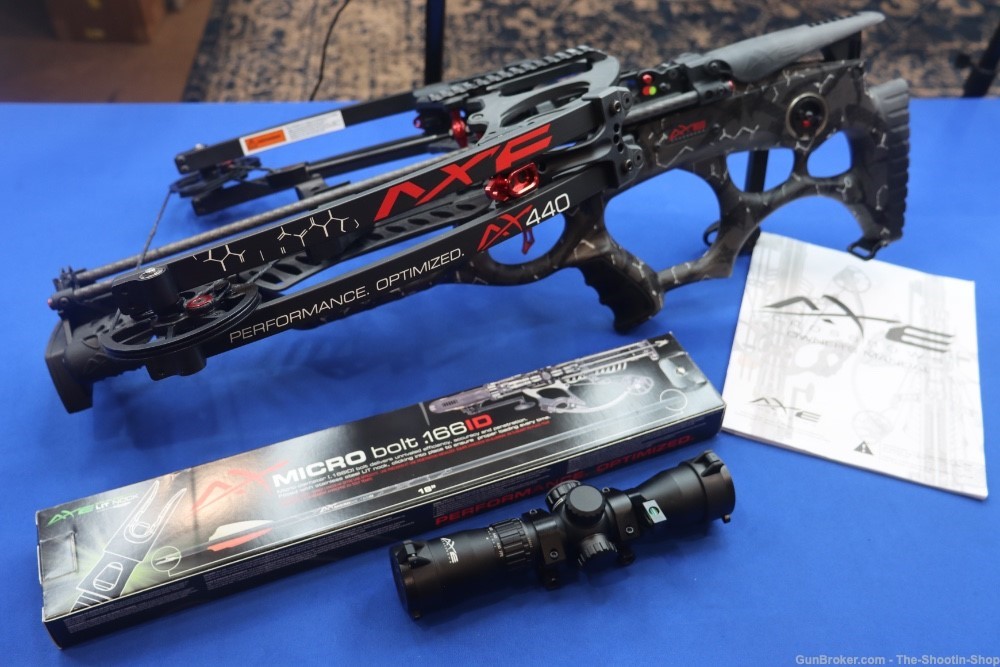 AXE Crossbow Model AX440 Package w/ Scope & Bolts High Performance Bow New -img-14