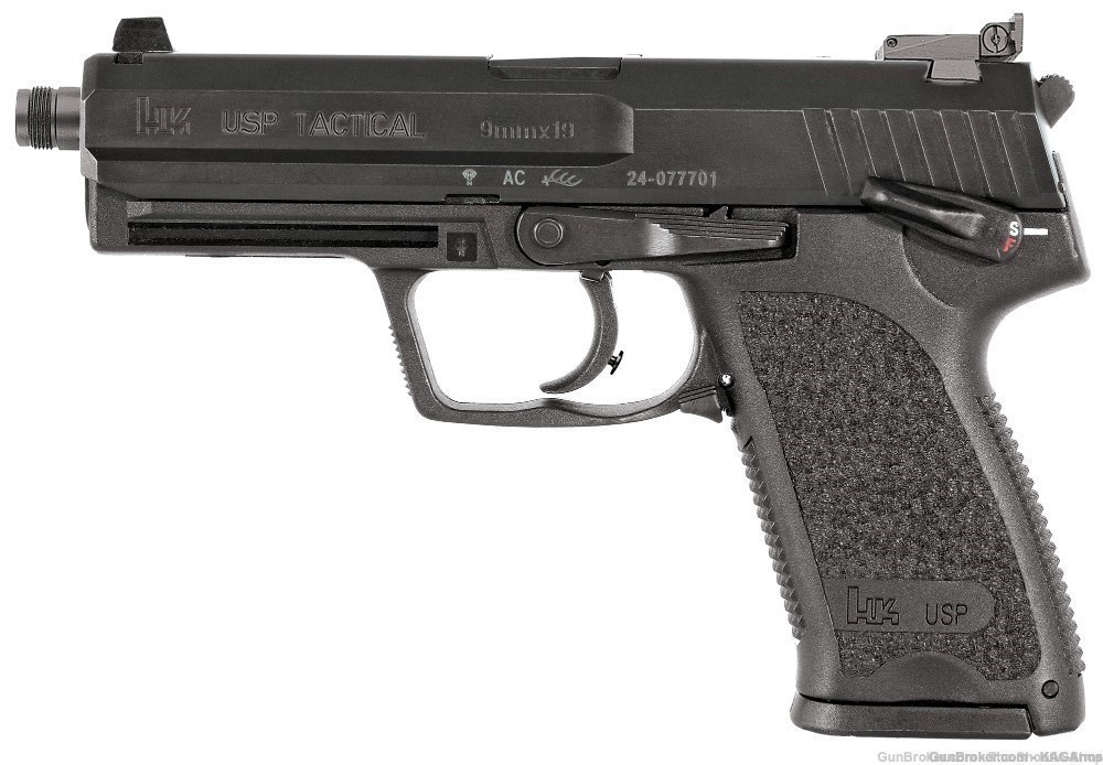Heckler & Koch USP Tactical V1 Pistol H&K 9MM USP9 Adj Sights THREADED HK 9-img-1