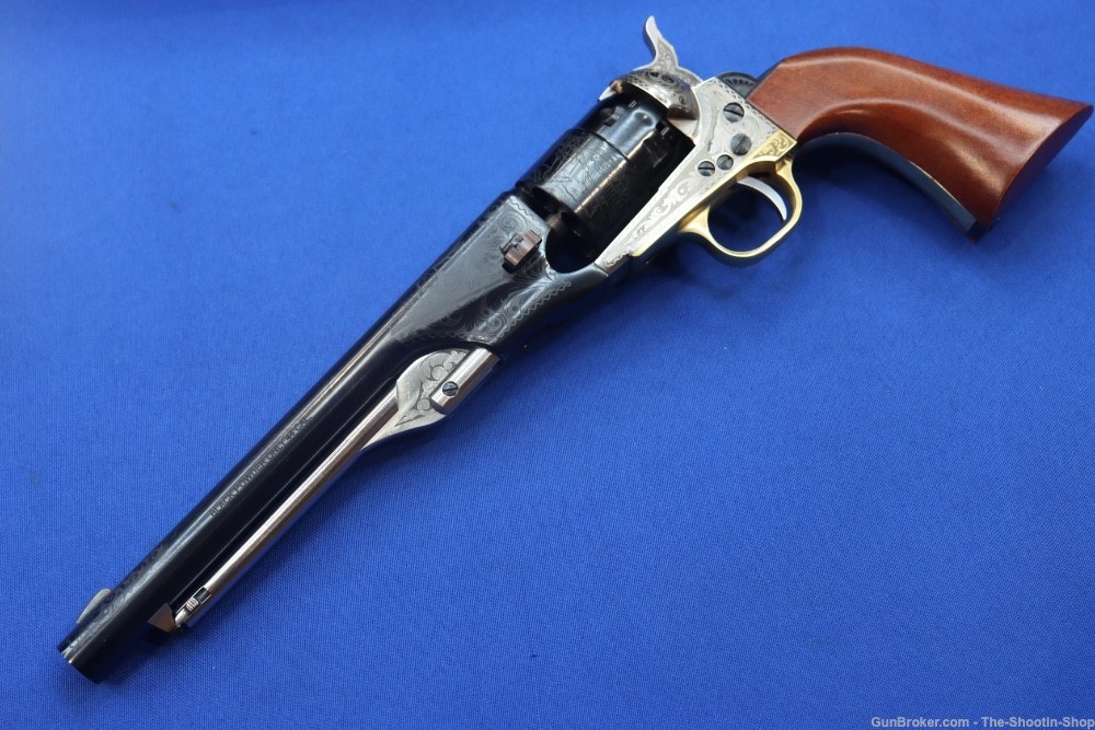 Taylors & Company Model 1860 Army Revolver 44CAL 8" Blackpowder ENGRAVED 44-img-42