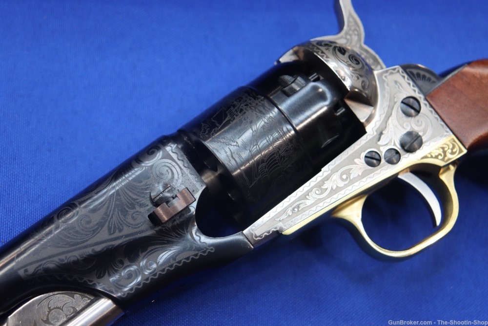 Taylors & Company Model 1860 Army Revolver 44CAL 8" Blackpowder ENGRAVED 44-img-5