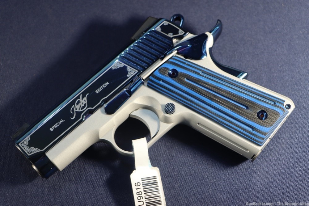 Kimber Model SAPPHIRE ULTRA II 1911 Pistol SPECIAL EDITION 9MM ENGRAVED 3"-img-18