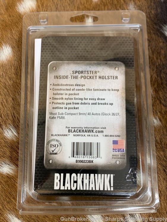 Blackhawk Sporster Inside Pocket 04 Glock Kahr Compact-img-1