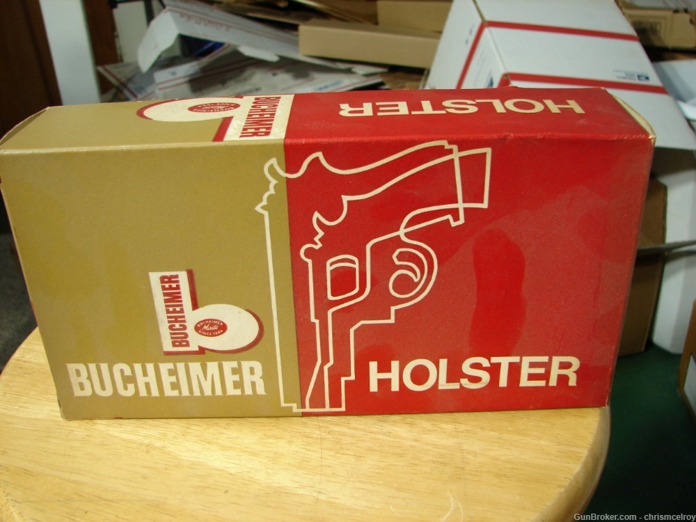 LUGER HOLSTER BY BUCHEIMER PM44 NIB RIGHT HAND FITS UP TO 4 3/4" BARREL-img-4