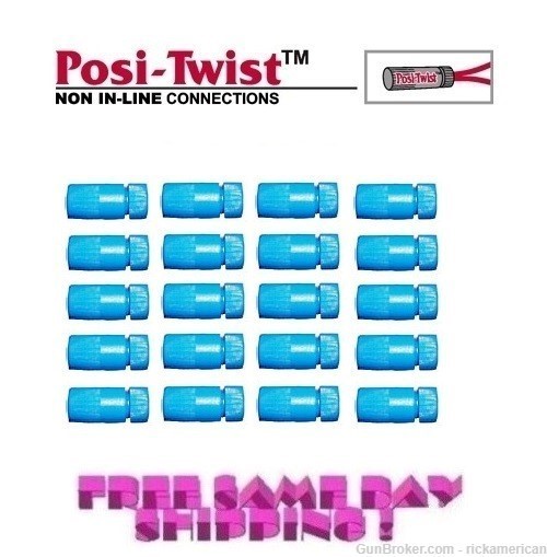 Posi-Twist 14-24 Gage (EX-114B) In Line Connector, 20 PACK NEW! PT1424B-img-0