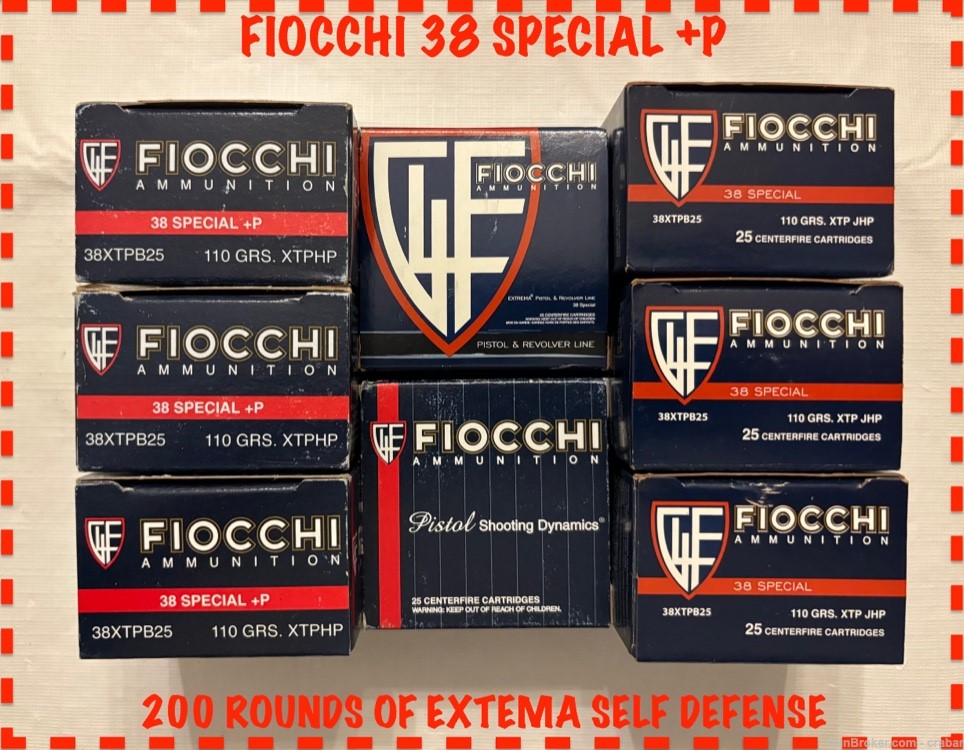 FIOCCHI 38 SPECIAL +P EXTREMA TERMINAL PERFORMANCE JHP 110 GRAIN 200 ROUNDS-img-0