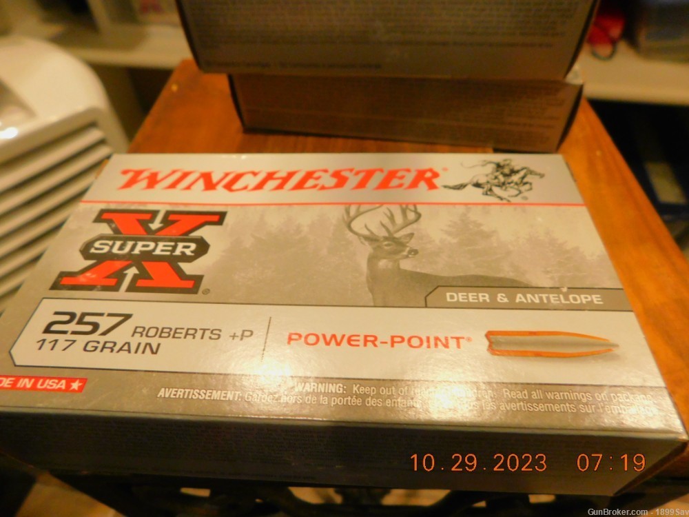 WINCHESTER SUPER-X- IN .257 ROBERTS 117GRN PP. FULL, MINT-img-0