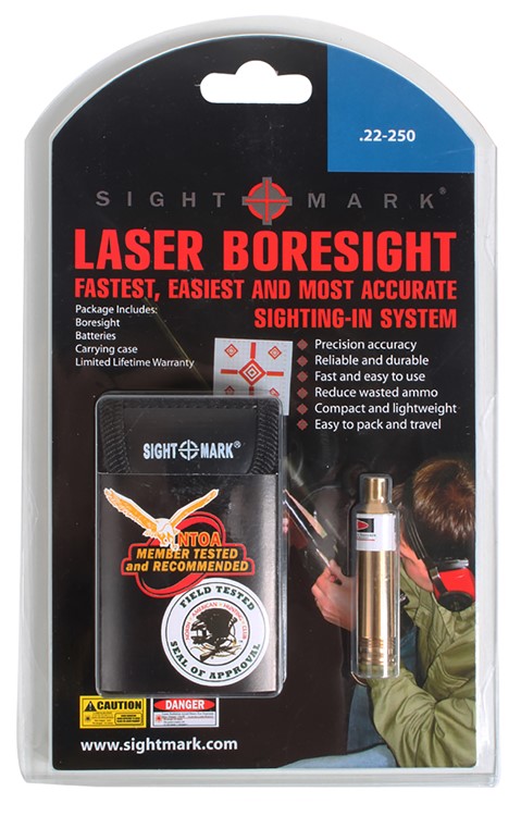 Sightmark Boresight Red Laser for 22-250 Rem, 6.5 Creedmoor, Brass, Include-img-0