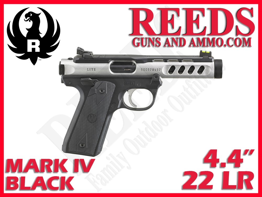 Ruger Mark IV 22/45 Lite Clear 22LR 4.4in 2-10Rd Mags 43949-img-0
