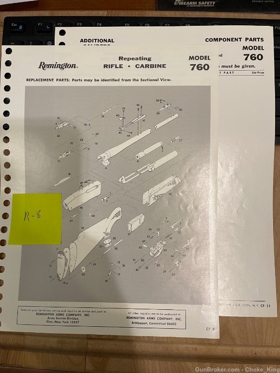 Remington Parts and Schematic Model 760-img-0