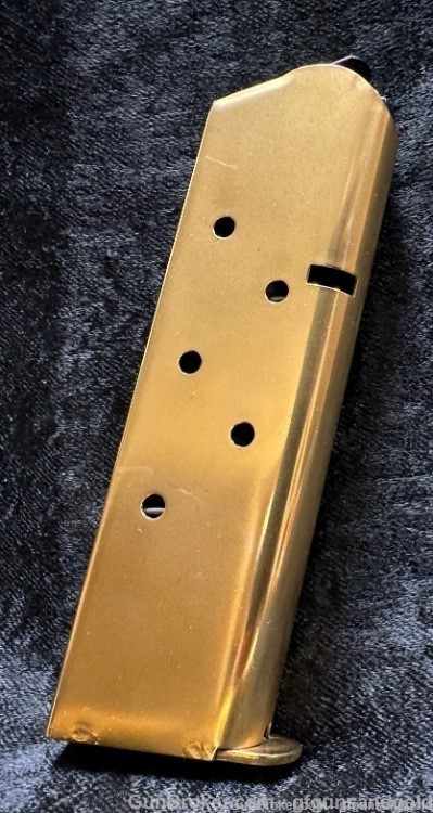 CUSTOM 24KT GOLD COLT 1911C GOVERNMENT, SERIES 70, 45ACP, WITH PEARL GRIPS-img-6