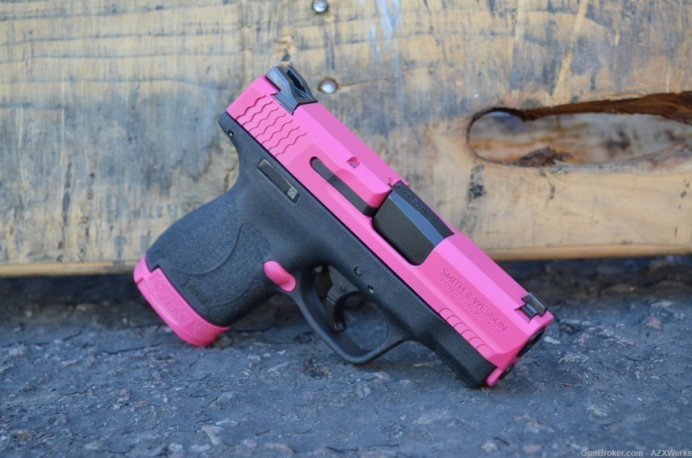 Smith & Wesson Shield M2.0 40S&W TS X-Werks Rasberry Pink 2.0 New 11812-img-1