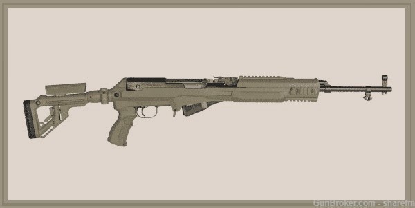Fab Defense SKS Stock And Chassis System With Folding M4 / UAS Stock - Tan-img-0