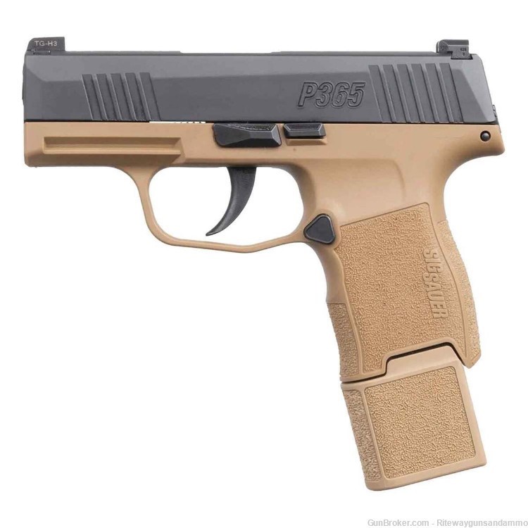 Sig Sauer P365 Tactical Package 9mm 3.1in Black/Coyote Pistol - 15+1 Rounds-img-1