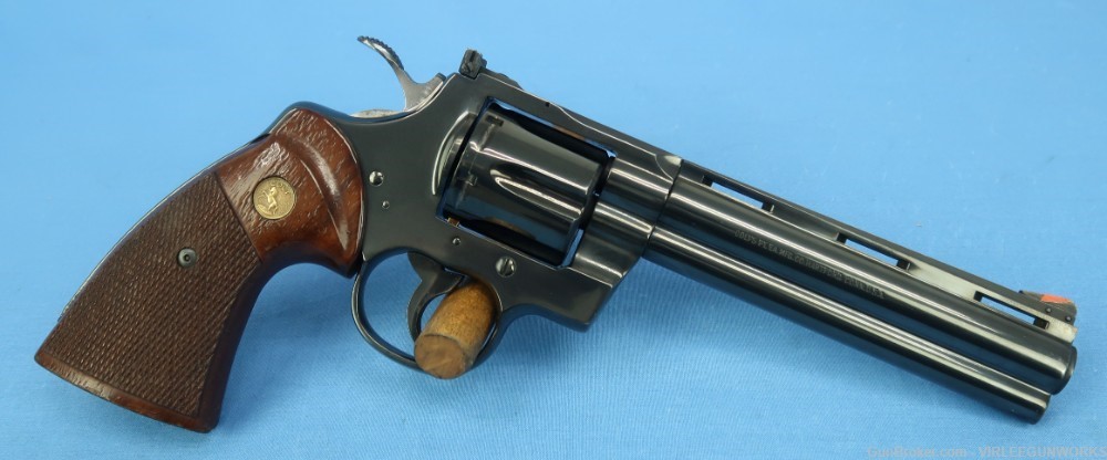 Colt Python 357 Magnum Blued 6 Inch Double Action Made 1980-img-33