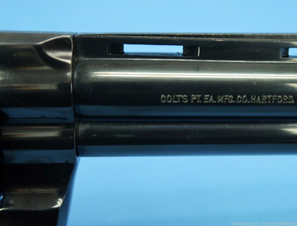 Colt Python 357 Magnum Blued 6” Double Action Boxed Custom Shop Grips 1982-img-41