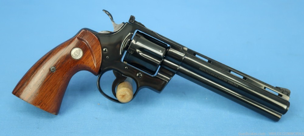 Colt Python 357 Magnum Blued 6” Double Action Boxed Custom Shop Grips 1982-img-31